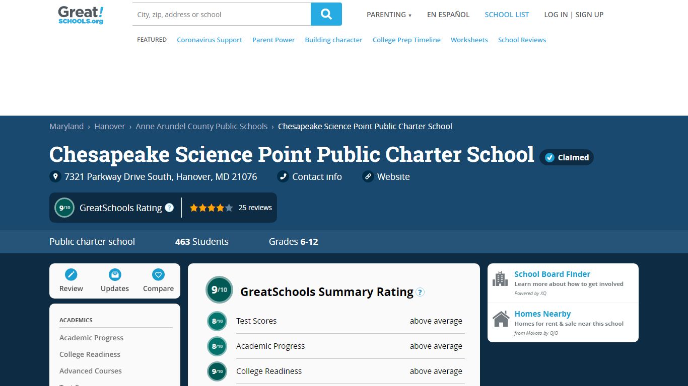 Chesapeake Science Point Public Charter School